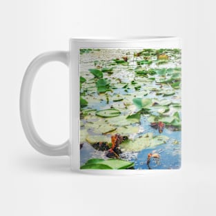 Waterlilies on emerald waters Mug